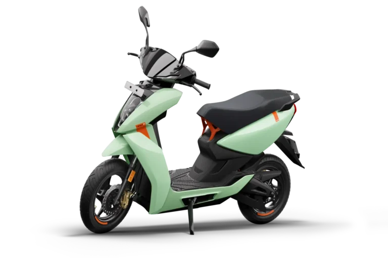 Ather 450X electric scooter in salt green color